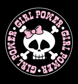 Girl Power Round Logo Sticker